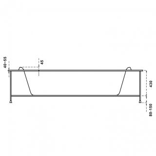 Акриловая ванна Bas Имейджен 139x139 см